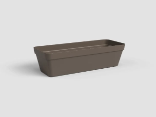 Truhlík CAPRI, se zásob. na vodu, 50cm, plast, bronzová|BRONZE|Artevasi