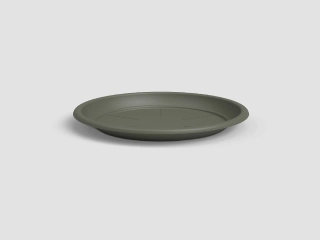 Tácek pod květináč, kulatý, 9,5cm, plast, zelená|DRY GREEN|Artevasi
