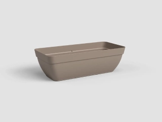 Truhlík CAPRI, XL, 80cm, plast, šedá|MATTE TAUPE|Artevasi