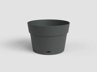 Květináč CAPRI, se zásob. na vodu, 50cm, plast, tm.šedá|ANTHRACITE|Artevasi