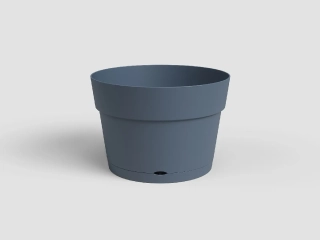 Květináč CAPRI, se zásob. na vodu, 30cm, plast, modrá|SLATE BLUE|Artevasi