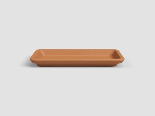 Miska pod truhlík 32x16cm, NATURAL, terakota|Artevasi