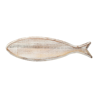 Prkénko Ryba OCEAN, 50x14x1,5cm, rustikální akát, bílá patina|TaG WoodWare