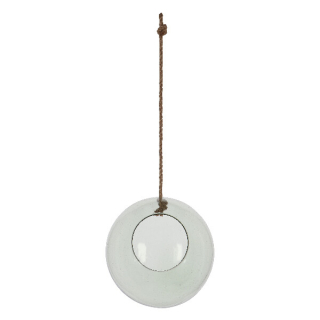 Aerárium otevřené z RECYKLOVANÉHO SKLA, BALL, pr. 25cm, závěsné|Esschert Design