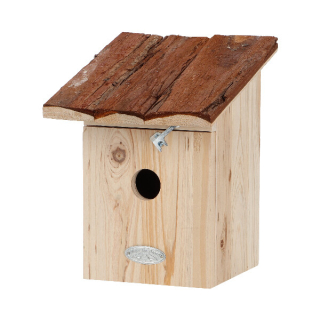 Budka pro Sýkorku koňadru, s kůrou, přírodní, 20x24x21cm|Esschert Design