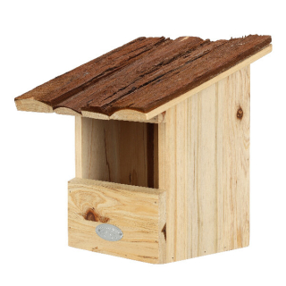 Budka pro Červenku, s kůrou, přírodní, 20x24x21cm|Esschert Design