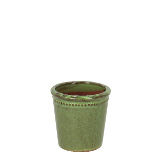 Květináč glazovaný, zelená, pr.10cm (PP023)|Esschert Design