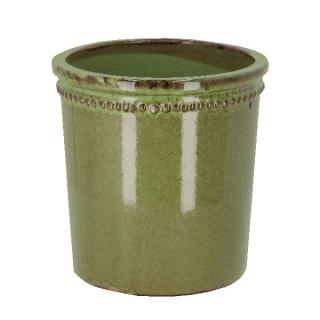 Květináč glazovaný, zelená, pr.26cm (PP026)|Esschert Design
