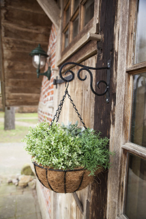 Konzolka ESSCHERT´S GARDEN volutka, 3x22x18cm, černá|Esschert Design