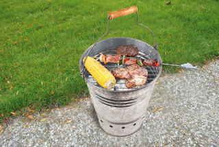 BBQ kyblík - Ohniště FANCY FLAMES 35 x 31 x 34 cm|Esschert Design