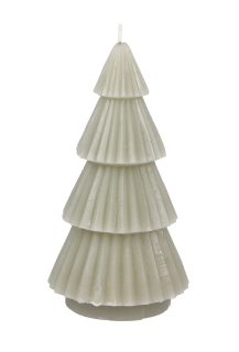 Svíčka strom BOLIA, šedá, 8,5x16,5cm (DOPRODEJ)|Kaheku