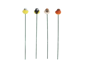 Zvířátka a postavy OUTDOOR Ptáček zápich do květináče, 40cm, balení obsahuje 4 kusy!|Esschert Design