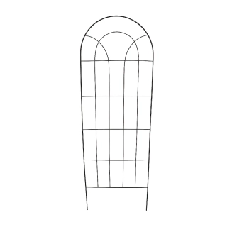Podpora ke květinám CLASSIC, černá, 57x1x170cm|Esschert Design