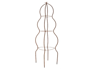 Podpora ke květinám WINDOW DRESSING, kruhová s ptáčkem, 48x48x170cm|Esschert Design
