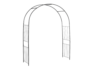 Oblouk pro pnoucí růže KLASSIC, černá, 217,5x140 - 152x37cm|Esschert Design