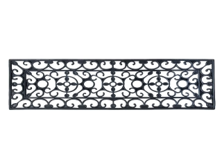Gumová Rohožka BEST FOR BOOTS s ornamenty, černá, 74,5 x 25 x 1 cm|Esschert Design