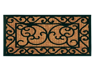 Gumová Rohožka BEST FOR BOOTS s kokosovým vláknem, černá s přírodní, 60 x 40 cm|Esschert Design