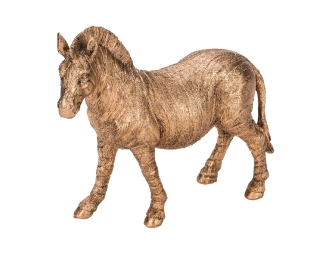 Zebra, bronzová barva, 20,2x6,8x17cm * (DOPRODEJ)|Ego Dekor