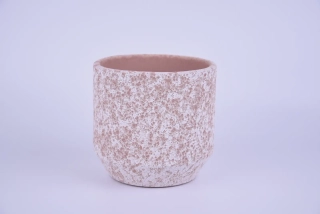 Obal na květináč keramický ALMADA, pr.14x13cm, růžová|PINK|Ego Dekor