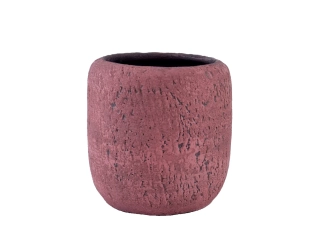 Obal na květináč keramický BELMONTE, pr.18x16cm, růžová|PINK|Ego Dekor